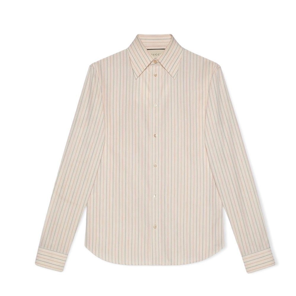 GUCCI Thin Bicolor Striped Shirt